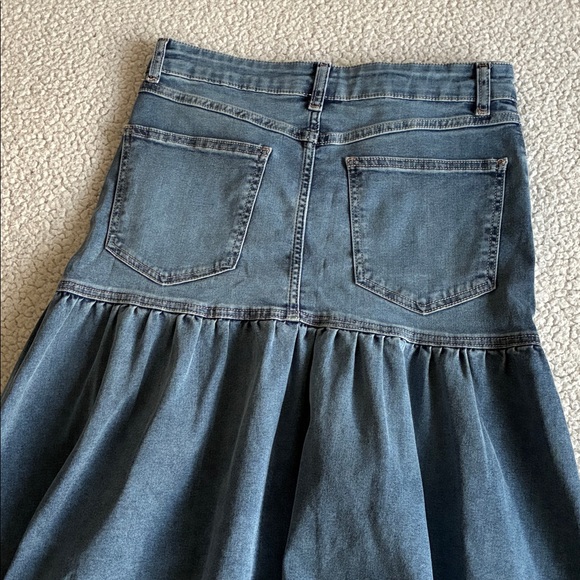 Free People Jordan denim maxi skirt 4 - Picture 14 of 16